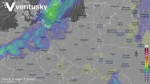 Prognozowane opady w kolejnych dniach