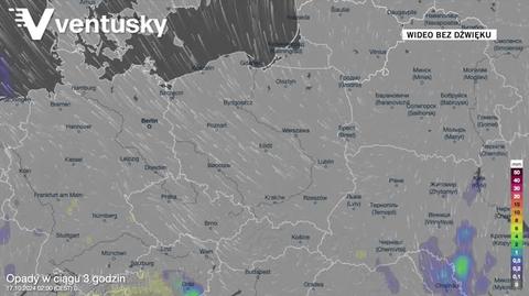 Prognozowane opady w kolejnych dniach