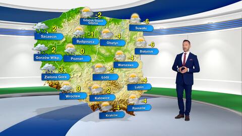 Prognoza pogody na poniedziałek 19.12