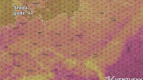 Temperatura w ciągu najbliższych dni (Ventusky.com) | wideo bez dźwięku