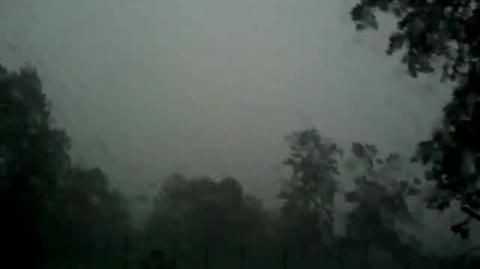 Burza z ulewnym deszczem i porywistym wiatrem Piekar Sląskich 8 Lipca 2012