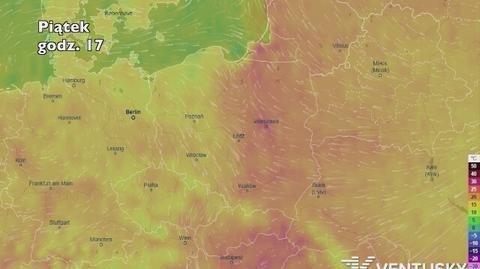 Temperatura w najbliższych dniach (ventusky.com)