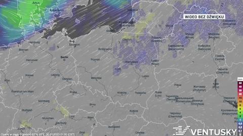 Prognozowane opady w dniach 30.01-03.02