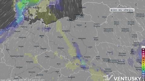 Prognozowane opady w dniach 02-06.01