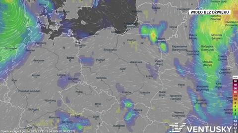 Prognoza opadów na okres 19-23.04