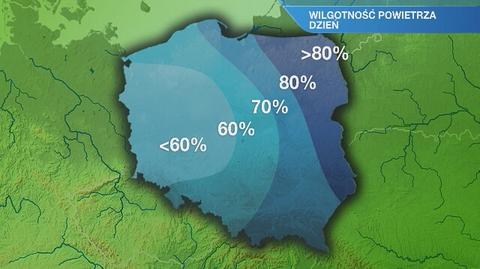 Warunki biometeorologiczne w czwartek