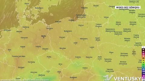 Prognozowana temperatura na kolejne dni