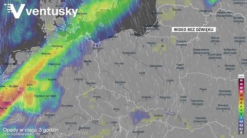 Prognozowane opady w kolejnych dniach