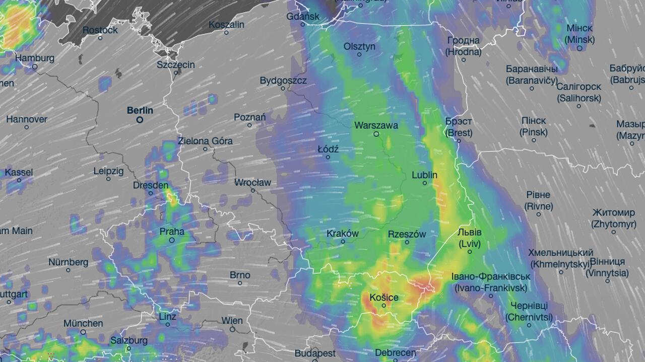 Radar opadów. Tak ulewy idą przez Polskę