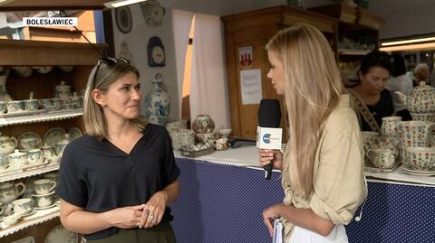 Barbara Glinkowska z Muzeum Ceramiki w Bolesławcu w rozmowie z Magdą Adamowicz