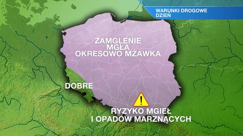 Warunki drogowe w sobotę