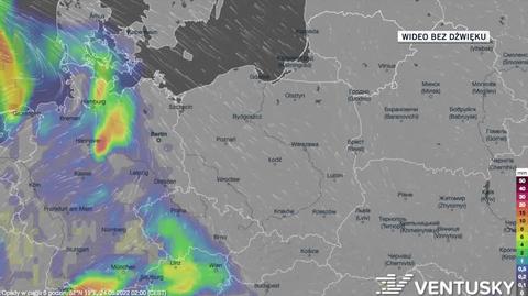 Prognozowane opady na 24-28.05