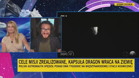 Karol Wójcicki o ISS i kapsule Dragon na polskim niebie