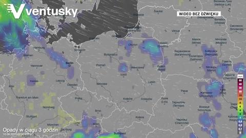 Prognozowane opady w kolejnych dniach
