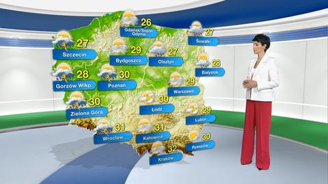 Prognoza pogody na poniedziałek