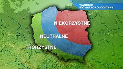 Warunki biometeo w sobotę