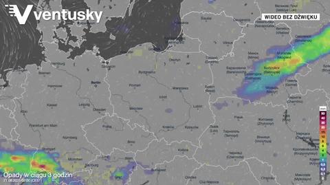Prognozowane opady deszczu w kolejnych dniach