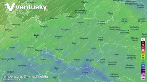 Prognozowana temperatura w kolejnych dniach