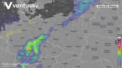 Prognozowane opady w kolejnych dniach