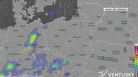 Prognozowane opady w dniach 5-9.05