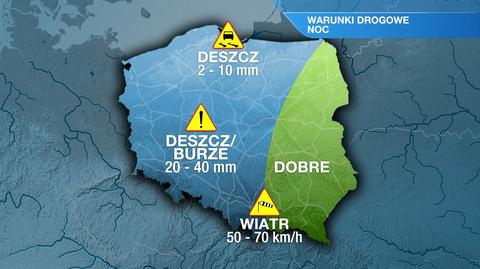 Warunki drogowe w nocy