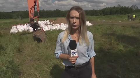 Sytuacja w miejscowości Święty Gaj na Żuławach Elbląskich