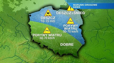 Warunki drogowe we wtorek 6.02