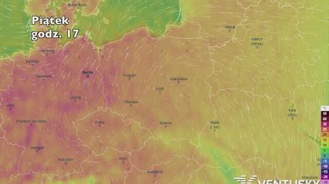 Temperatura w najbliższych dniach (ventusky.com)