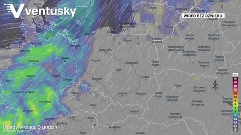 Prognozowane opady w kolejnych dniach