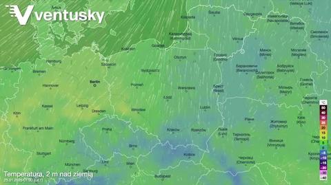 Prognozowana temperatura w kolejnych dniach