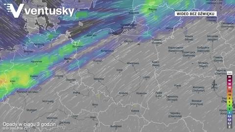 Prognozowane opady w kolejnych dniach