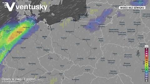 Prognoza opadów na kolejne dni