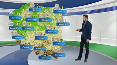 Prognoza pogody na poniedziałek