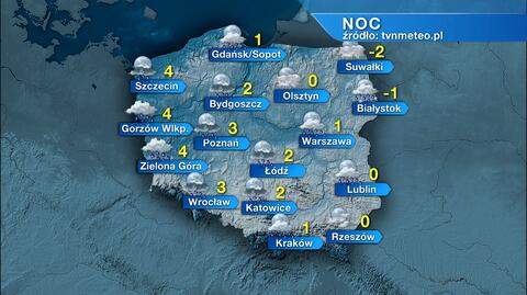 Pogoda na noc 24/25.03