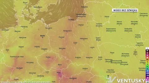 Prognoza temperatur na 26-30.07