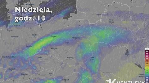 Opady w ciągu najbliższych pięciu dni (Ventusky.com) | wideo bez dźwięku 