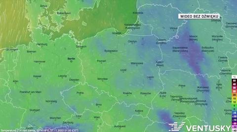 Prognozowana temperatura w kolejnych dniach