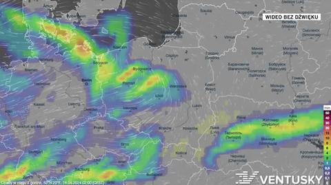 Prognoza opadów na okres 16-20.04