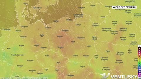 Prognoza temperatury na okres 22-26.09