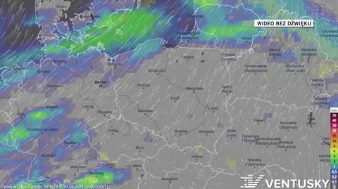 Prognoza opadów na kolejne dni