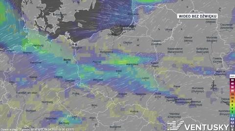 Prognozowane opady w nadchodzących dniach