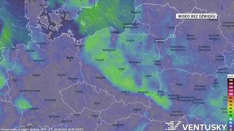 Prognoza porywów wiatru na kolejne dni