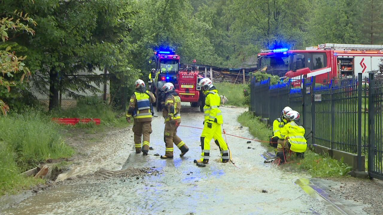 Zalane budynki i piwnice w gminie Kościelisko