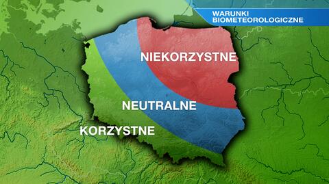 Warunki biometeo w niedzielę