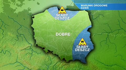 Warunki drogowe we wtorek