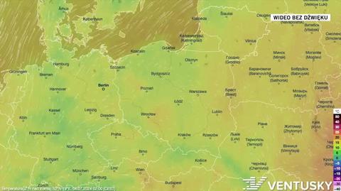 Prognoza temperatury na okres 04-08.07