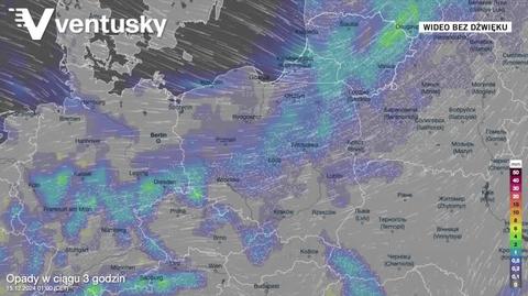 Prognoza opadów na kolejne dni