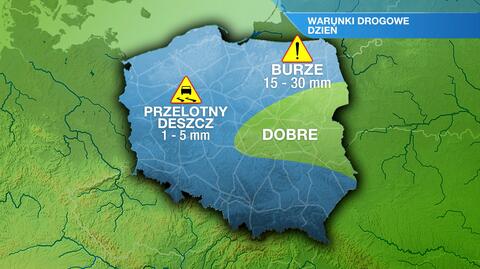 Warunki drogowe w sobotę