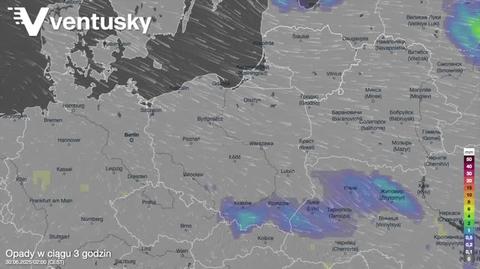 Prognozowane opady w kolejnych dniach