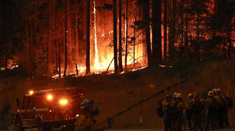 Pożar Park Fire w Kalifornii